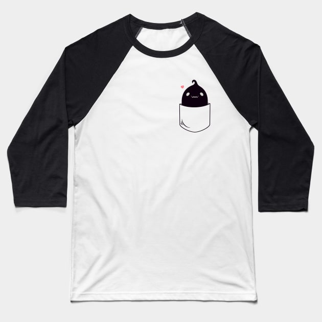 Krobus Pocket Baseball T-Shirt by Menteymenta